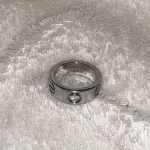 Copy-Cartier love silver ring